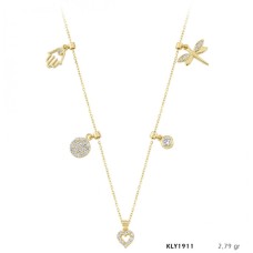 14 Ayar Altın Şans Kolyesi KLY1911