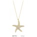 14 Ayar Altın Deniz Yıldızı Kolye KLY1913
