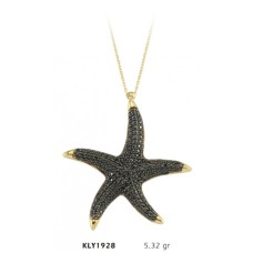 14 Ayar Altın Deniz Yıldızı Kolye KLY1928