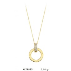 14 Ayar Altın  Halka Kolye KLY1933