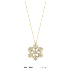 14 Ayar Altın Kar Tanesi Kolye KLY1946