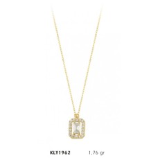 14 Ayar Altın Baget Kolye KLY1962