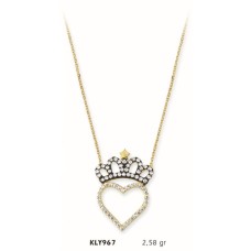 14 Ayar Altın Kalp Kolye KLY967