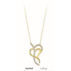 14 Ayar Altın Kalp Kolye KLY969