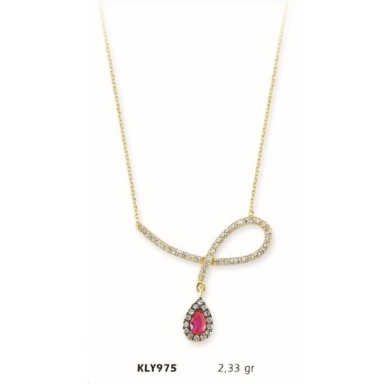 14 Ayar Altın Fantezi Kolye KLY975
