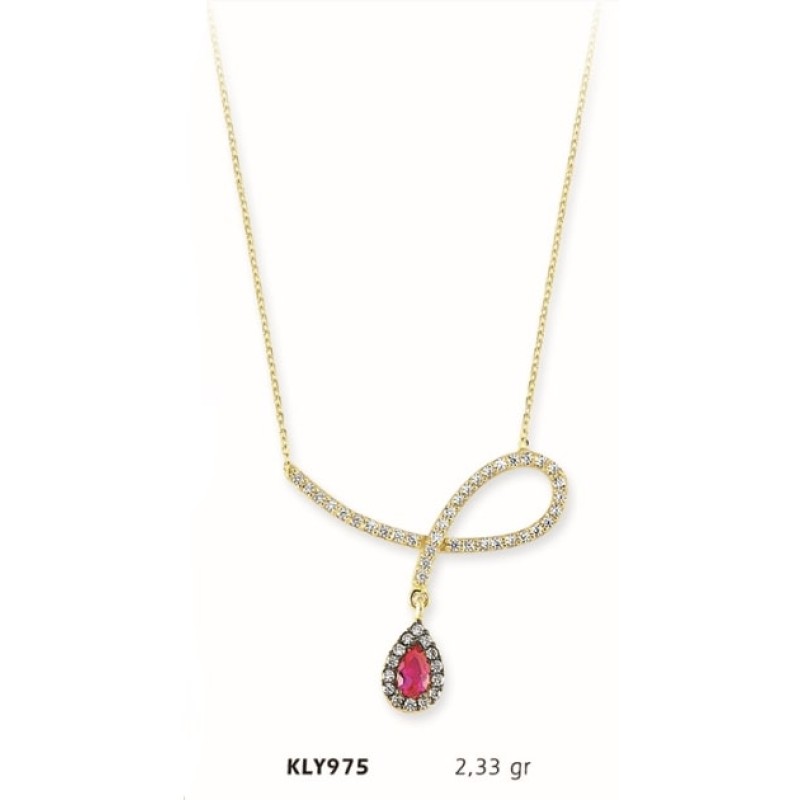 14 Ayar Altın Fantezi Kolye KLY975 14 Ayar Altın Fantezi Kolye KLY975