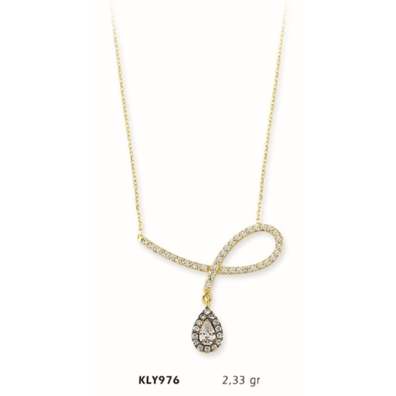 14 Ayar Altın Fantezi Kolye KLY976 14 Ayar Altın Fantezi Kolye KLY976