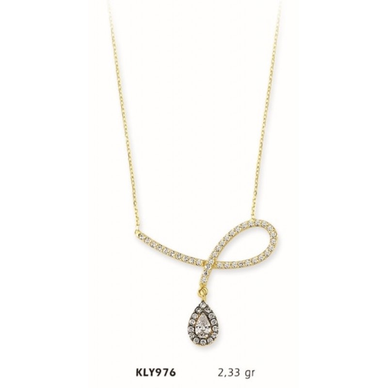 14 Ayar Altın Fantezi Kolye KLY976