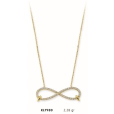 14 Ayar Altın Sonsuzluk Kolye KLY980