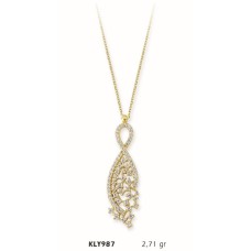 14 Ayar Altın Sonsuzluk Kolye KLY987