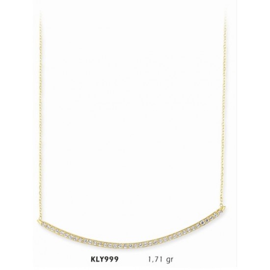14 Ayar Altın Tek Sıra Kolye KLY999