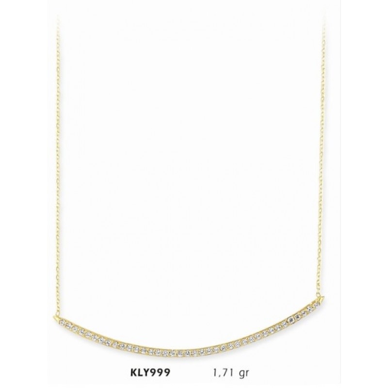 14 Ayar Altın Tek Sıra Kolye KLY999