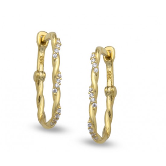 14 Ayar Altın Minimal Küpe KP007