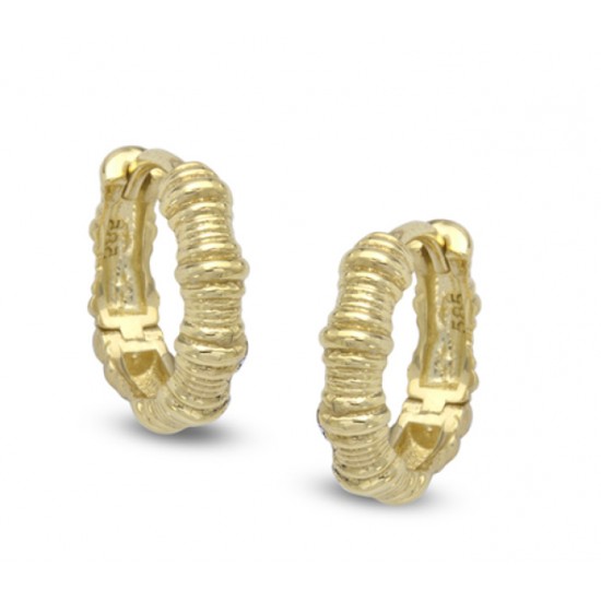 14 Ayar Altın Büzgü Küpe KP010