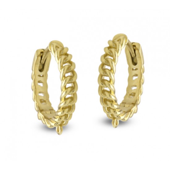 14 Ayar Altın Düğüm Küpe KP015