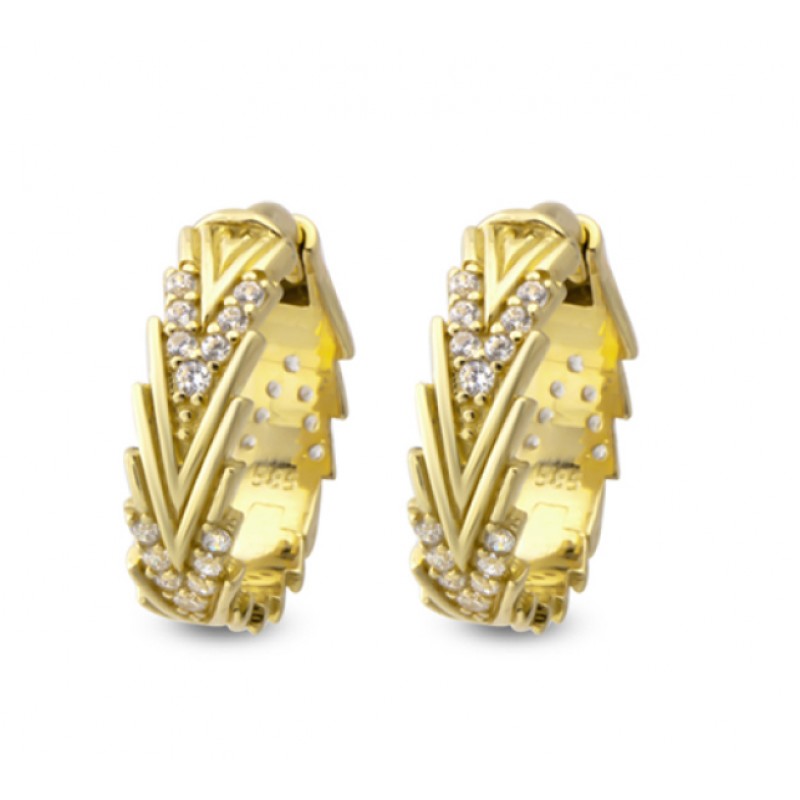 14 Ayar Altın V Küpe KP019 14 Ayar Altın V Küpe KP019