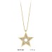 14 Ayar Altın Taşlı Yıldız Kolye KLY1461