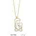 14 Ayar Altın Anne Bebek Kolye KLY1486