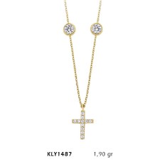 14 Ayar Altın Haç Kolye KLY1487