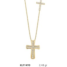 14 Ayar Altın Haç Kolye KLY1490