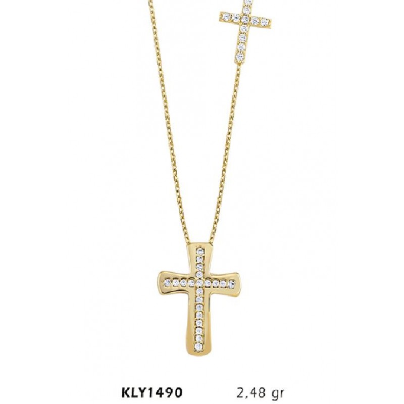 14 Ayar Altın Haç Kolye KLY1490