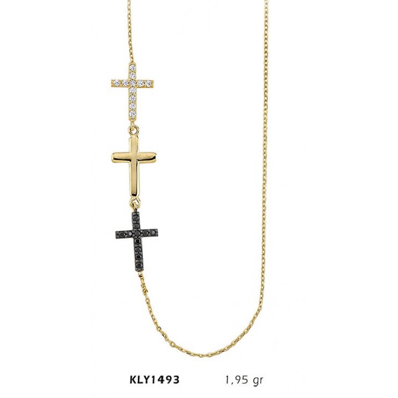 14 Ayar Altın Haç Kolye KLY1493