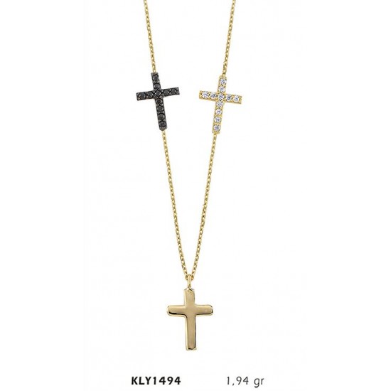 14 Ayar Altın Haç Kolye KLY1494