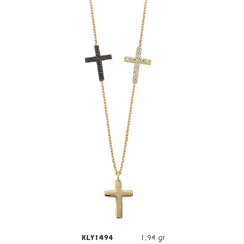 14 Ayar Altın Haç Kolye KLY1494