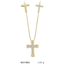 14 Ayar Altın Haç Kolye KLY1502