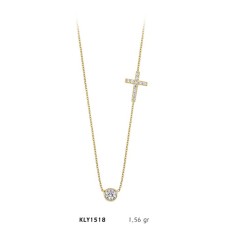 14 Ayar Altın Haç Kolye KLY1518