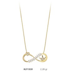 14 Ayar Altın Sonsuzluk Kolye KLY1520