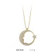 14 Ayar Altın Atatürk Ay Yıldız Kolye KLY1523