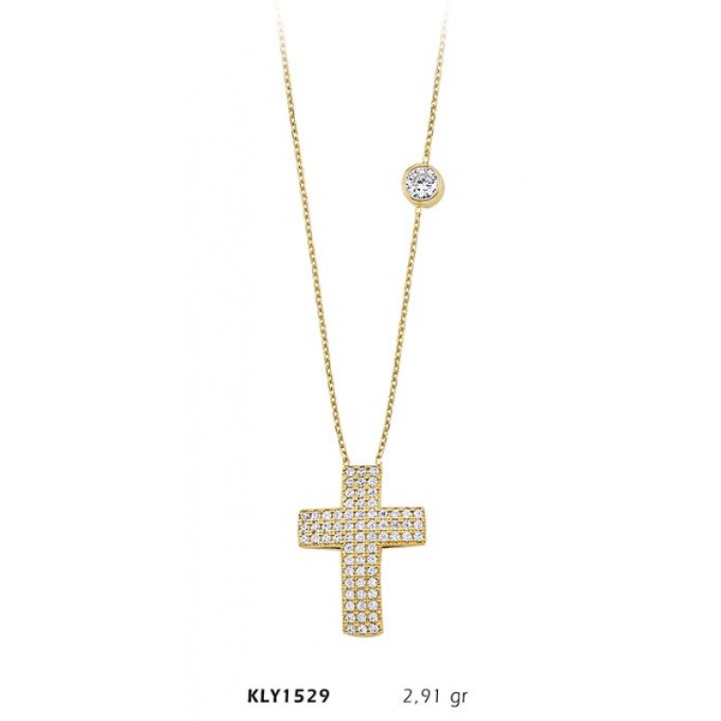 14 Ayar Altın Haç Kolye KLY1529