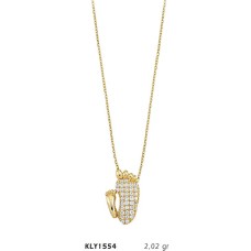 14 Ayar Altın Bebek Ayağı Kolye KLY1554