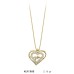14 Ayar Altın Kalp Ritim Kolye KLY1585