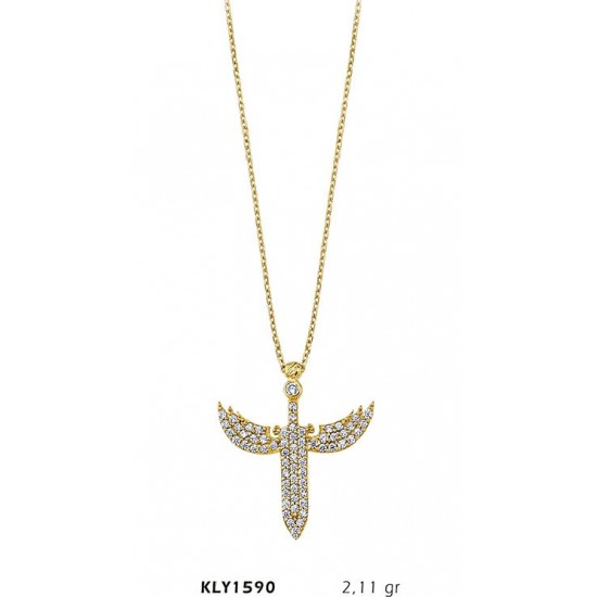 14 Ayar Altın Kılıç Kolye KLY1590