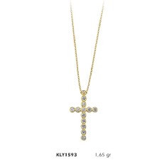 14 Ayar Altın Haç Kolye KLY1593