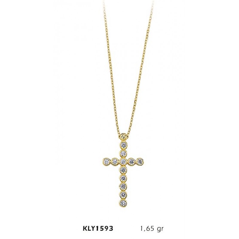 14 Ayar Altın Haç Kolye KLY1593