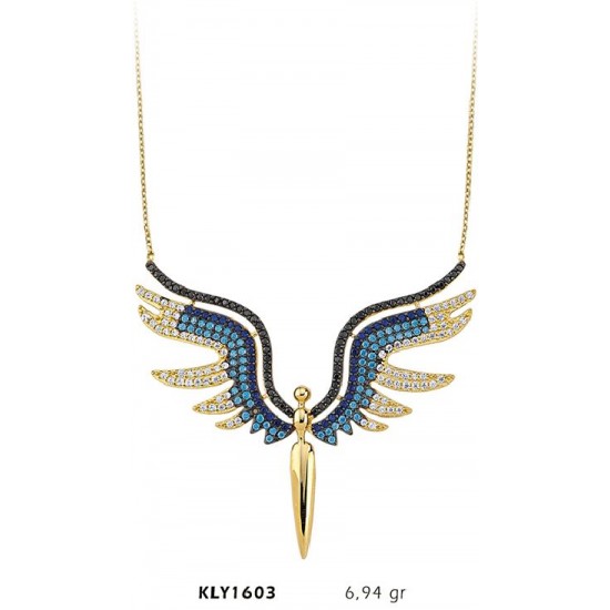 14 Ayar Altın Renkli Kılıç Kolye KLY1603