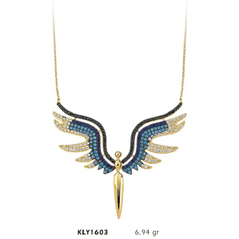 14 Ayar Altın Renkli Kılıç Kolye KLY1603