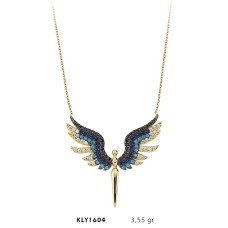 14 Ayar Altın Renkli Kılıç Kolye KLY1604