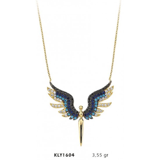 14 Ayar Altın Renkli Kılıç Kolye KLY1604