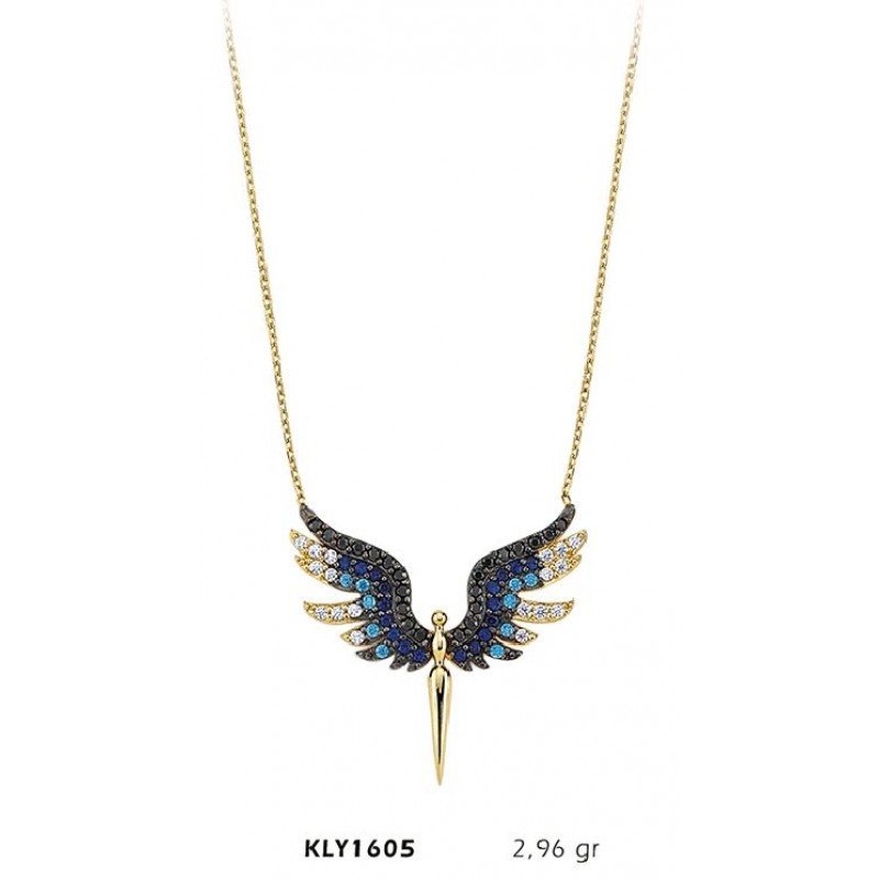 14 Ayar Altın Renkli Kılıç Kolye KLY1605