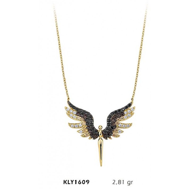 14 Ayar Altın Renkli Kılıç Kolye KLY1609