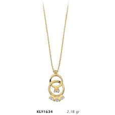 14 Ayar Altın Yüzük Model Kolye KLY1634