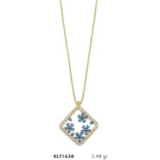 14 Ayar Altın Çiçek Kolye KLY1638