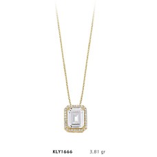 14 Ayar Altın Baget Model Kolye KLY1666