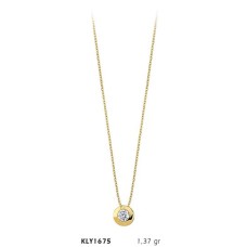 14 Ayar Altın Tektaş Kolye KLY1675