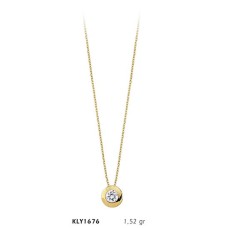 14 Ayar Altın Tektaş Kolye KLY1676