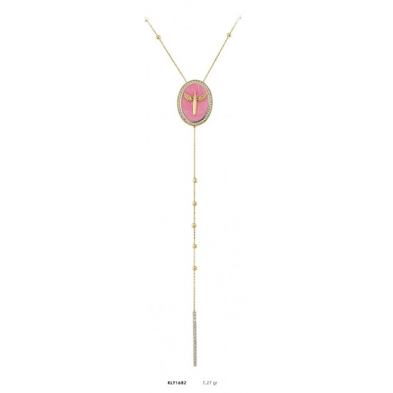 14 Ayar Altın Sallantılı Kılıç Kolye KLY1682